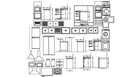 8 Images Kitchen Appliances Cad Blocks Free And View - Alqu Blog