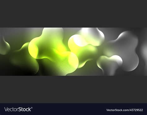 Glowing neon lights abstract shapes composition Vector Image