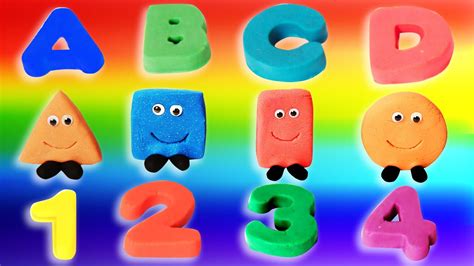 Learn ABC, Numbers, Shapes And Colors | ABCs, Shapes, 123s, Colors Song ...