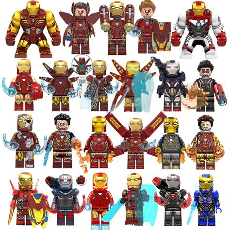 23pcs Iron Man Movie Big Iron Man Minifigures Lego Compatible The ...