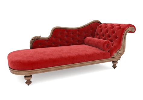 Red Velvet Classic Sofa | CGTrader