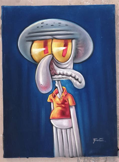 Real Squidward Painting | lupon.gov.ph