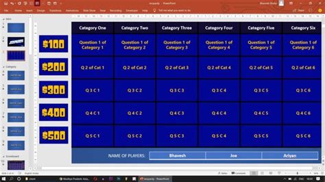 Download Jeopardy PowerPoint Template with Score Counter