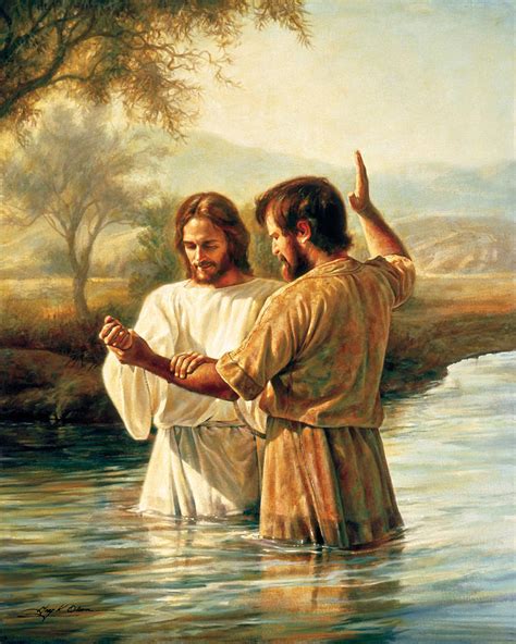 Baptism Of Christ Painting by Greg Olsen