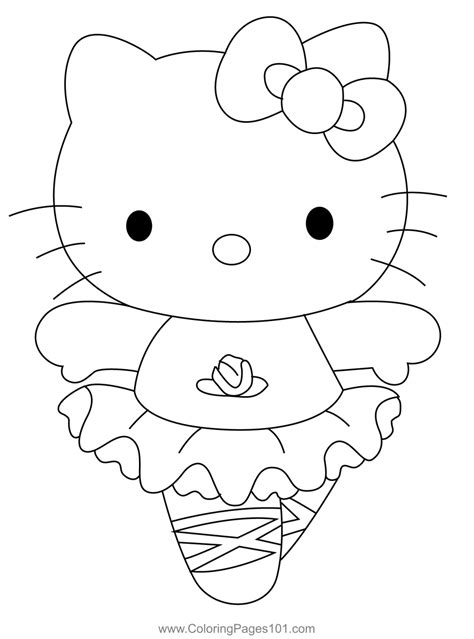 Hello Kitty Coloring Page for Kids - Free Hello Kitty Printable ...