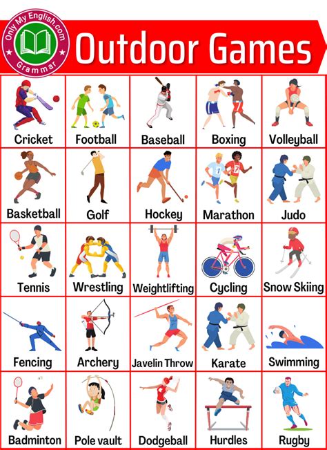 List of Outdoor Games Name with Picture » OnlyMyEnglish | English ...