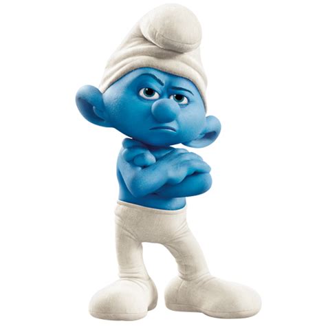 Download Grouchy Smurf PNG Image for Free