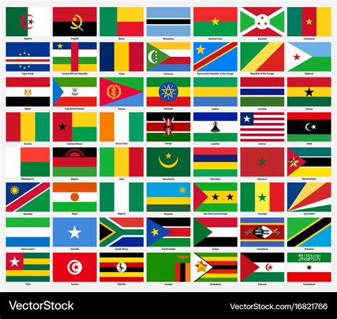 Countries Of Africa Flags