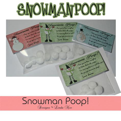 DIY SNOWMAN POOP Great for a Christmas Stocking Stuffer - Etsy