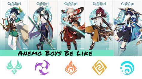 I realized something. Anemo boys be like... : r/Genshin_Memepact