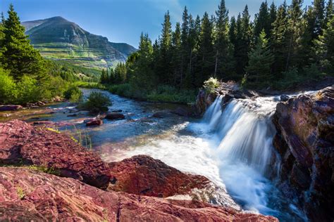 Glacier National Park, Montana jigsaw puzzle in Waterfalls puzzles on ...