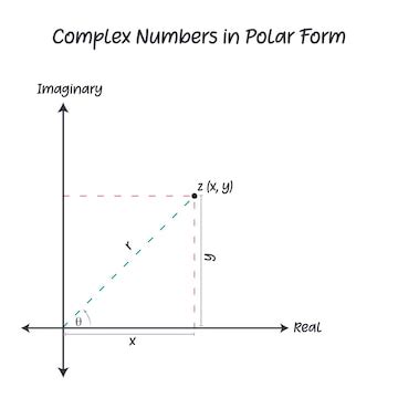 Premium Vector | Complex numbers in polar form template vector graphic