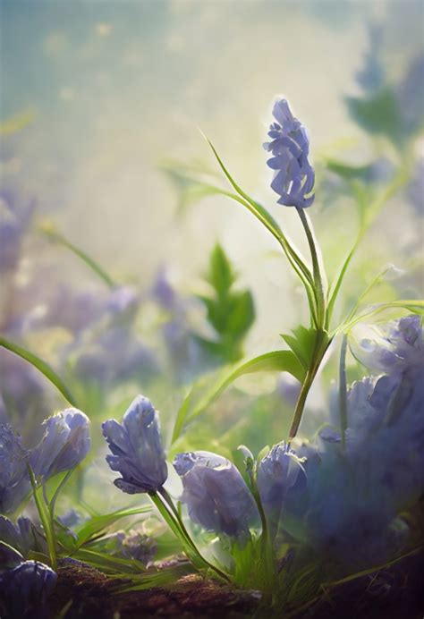 Free Bluebell Flower Background