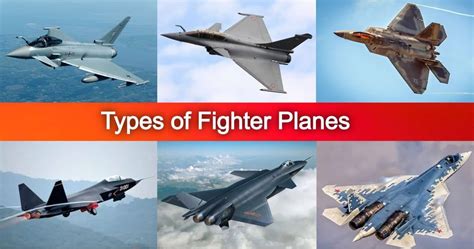 10 Types of Fighter Planes - Best Fighter Jets [Complete Explained ...