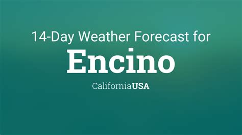 Encino, California, USA 14 day weather forecast