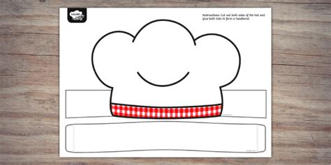 BBQ Chef's Hat Template | Twinkl Party