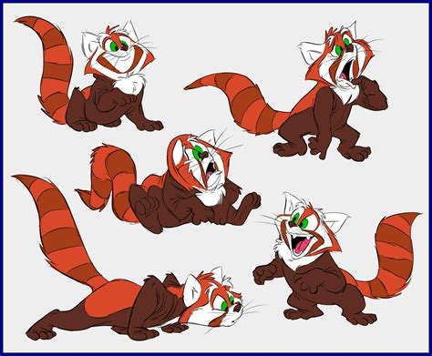 Red Panda expressions by Scribbles-n-Bits on Newgrounds