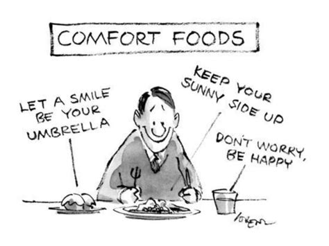 Comfort Food, Please. | Comfort food, New yorker cartoons, Comfort food ...