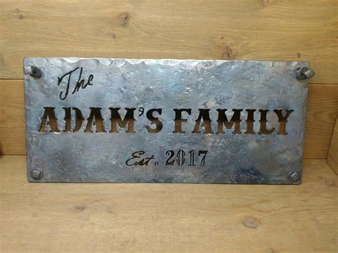 Rustic Iron Name Sign – Old West Iron