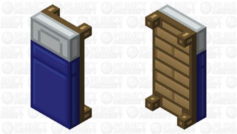 Simplistic Blue Bed Minecraft Mob Skin