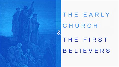 The Early Church and the First Believers - Teaching Series | Crossings ...