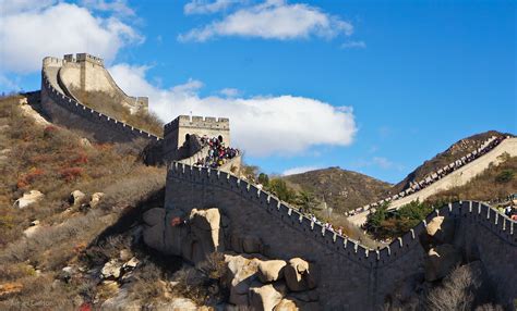 Great Wall in China is an iconic tourist attraction and per year ...