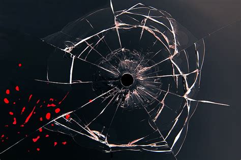 HD wallpaper: broken, glass, bullet, hole, hd, 4k, 5k, destruction ...