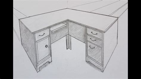 Table Perspective Drawing