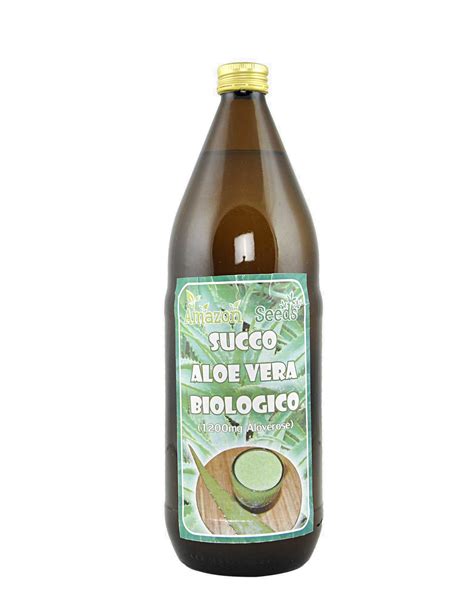 Organic Aloe Vera Juice by AMAZON SEEDS (1000ml)