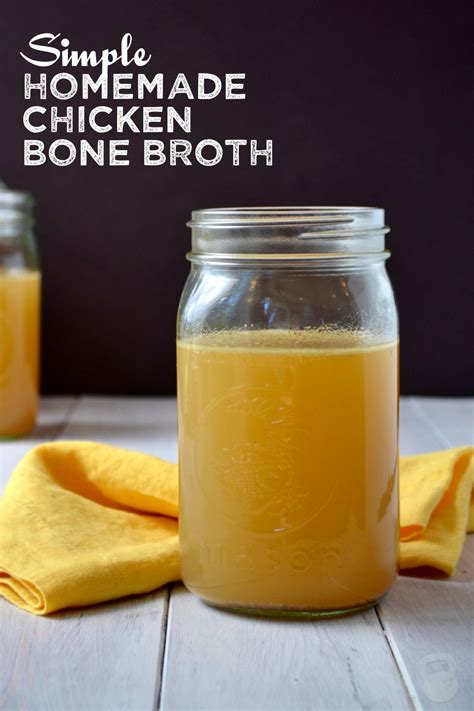 Simple Homemade Chicken Bone Broth - Coconuts and Kettlebells