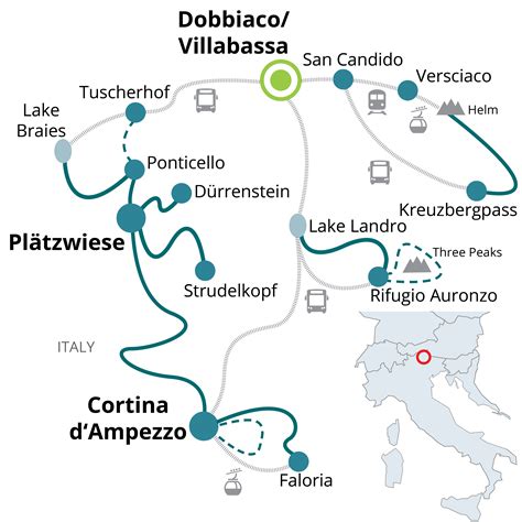 Dolomites Tourist Map