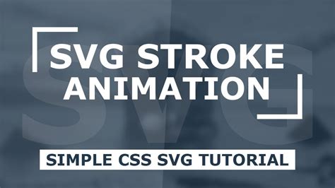 SVG Stroke Animation With Html and CSS - YouTube