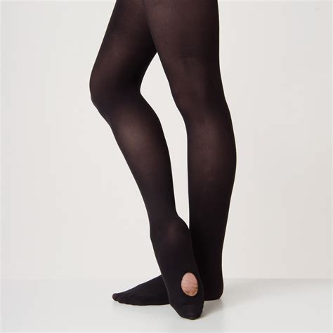 Silky Ballet Convertible Tights (Black) | The Dance Studio