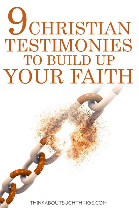 9 Uplifting Christian Testimonies To Encourage Your Faith | Think About ...