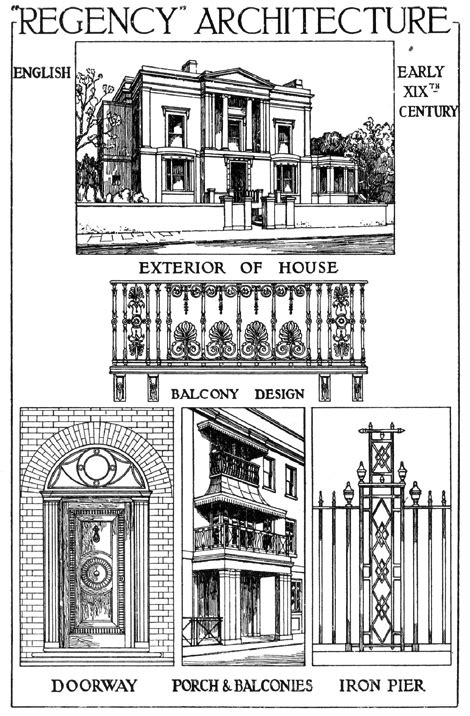 More Regency | Regency architecture, Architecture drawing, Architecture