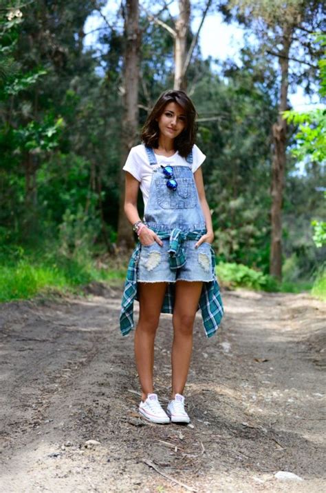 Denim and plaid. | Cute camping outfits, Summer camp outfits, Summer ...