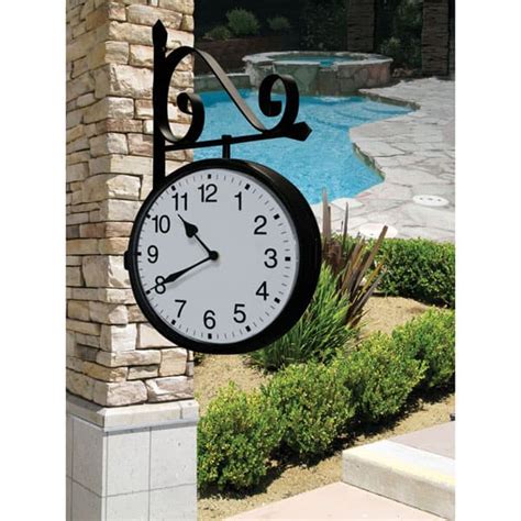 Dual Sided Outdoor Clock