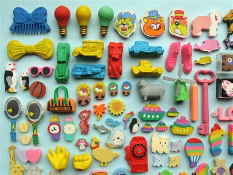 Bugs and Fishes by Lupin: 80s Child: My Eraser Collection!