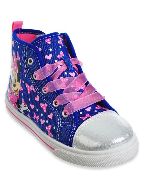 Minnie Mouse - Disney Minnie Mouse Glittery Hearts Character High-Top ...