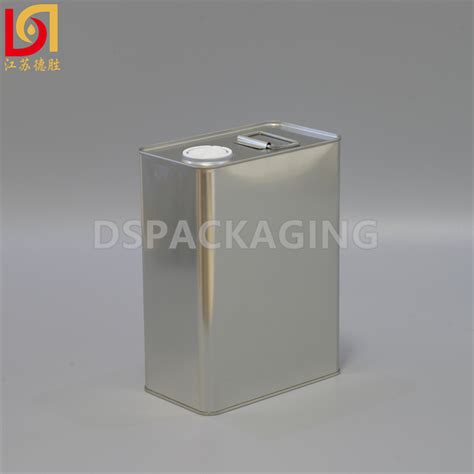 4L Square F Style Tin Can with Spout - Desheng