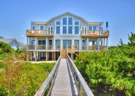 Sea 4 Miles: Oceanfront 7 Bedroom Vacation Home Rental Caswell Beach NC ...