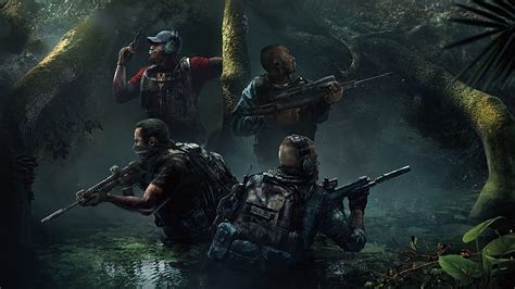 HD wallpaper: Weapons, Jungle, Ubisoft, DLC, Equipment, Ghosts, Squad ...