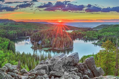 Mesa Lake at Sunset - Grand Mesa National Forest 7091 Photograph by Rob ...