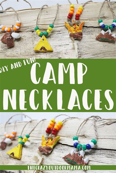 Summer Camp Craft for Kids: Easy and Fun Camp Necklaces! | Camping ...