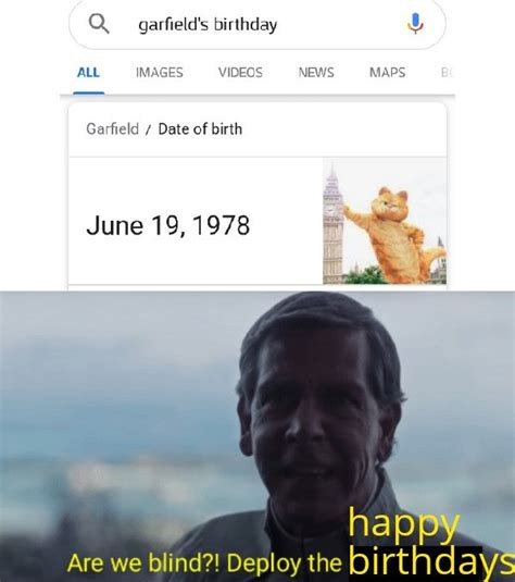 Happy 42nd birthday, Garfield! : r/memes