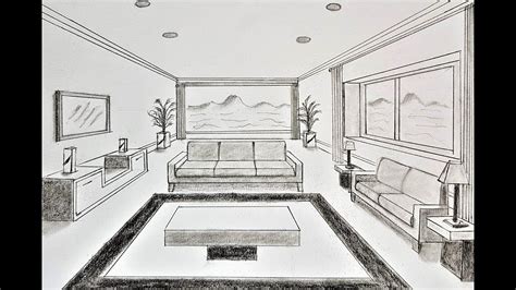 How To Draw A Living Room at Drawing Tutorials