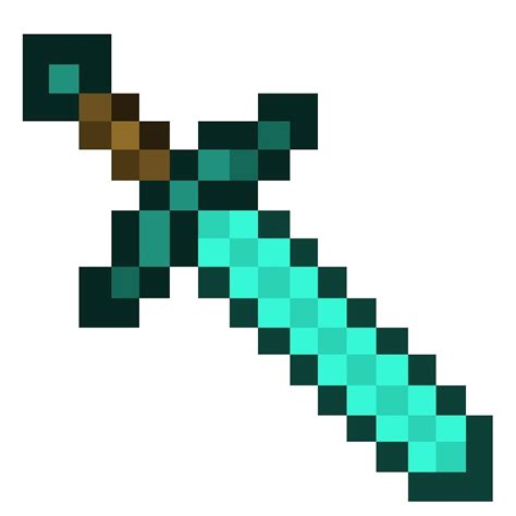 Minecraft Diamond Sword Drawing | Free download on ClipArtMag