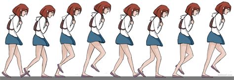 9-female-walk-cycle.jpg (1600×550) | Esboços de pessoas, Andando gif ...