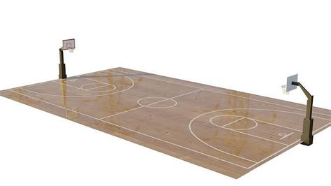 Simple Basketball Court free 3D model | CGTrader