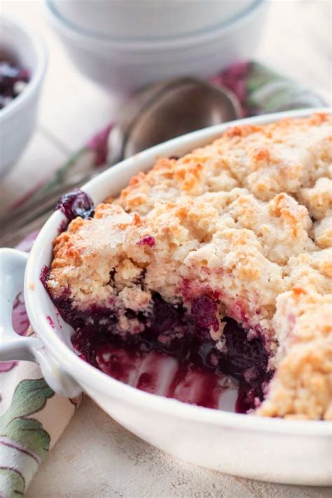 Sweet Dark Cherry Cobbler - Bunny's Warm Oven